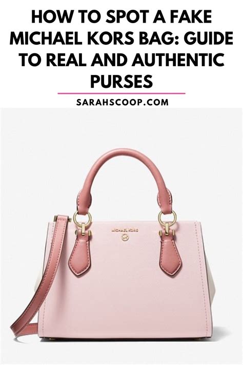 how to spot michael kors fake bag|michael kors purse authentic.